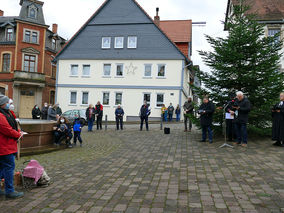 Ökumenische Feier des „Weihnachtsfriedens“ in Naumburg (Foto: Karl-Franz Thiede)